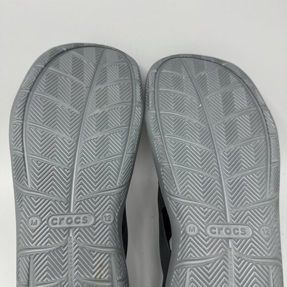 Crocs Swiftwater Mesh Wave Black Sandals Slides Water Boat Beach Shoes Men’s 12 main image 4